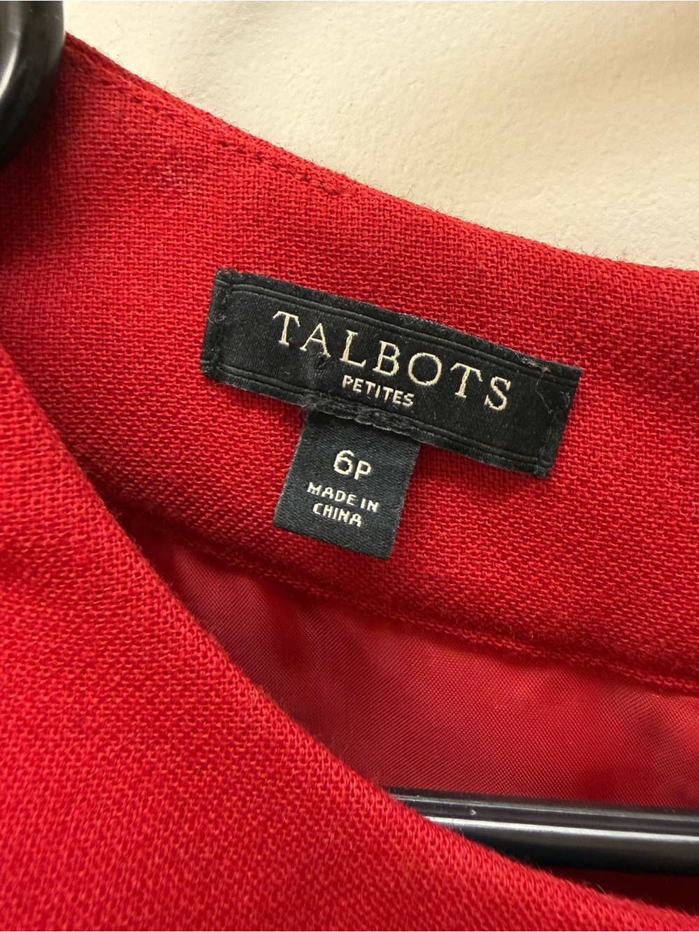 Talbots Red Sleeveless Sheath Midi Dress - Picture 3 of 5